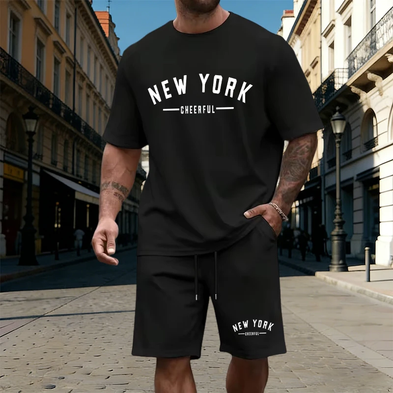 Summer Gym Clothing - Herren T-Shirt Trainingsanzug Gym Casual Jogging