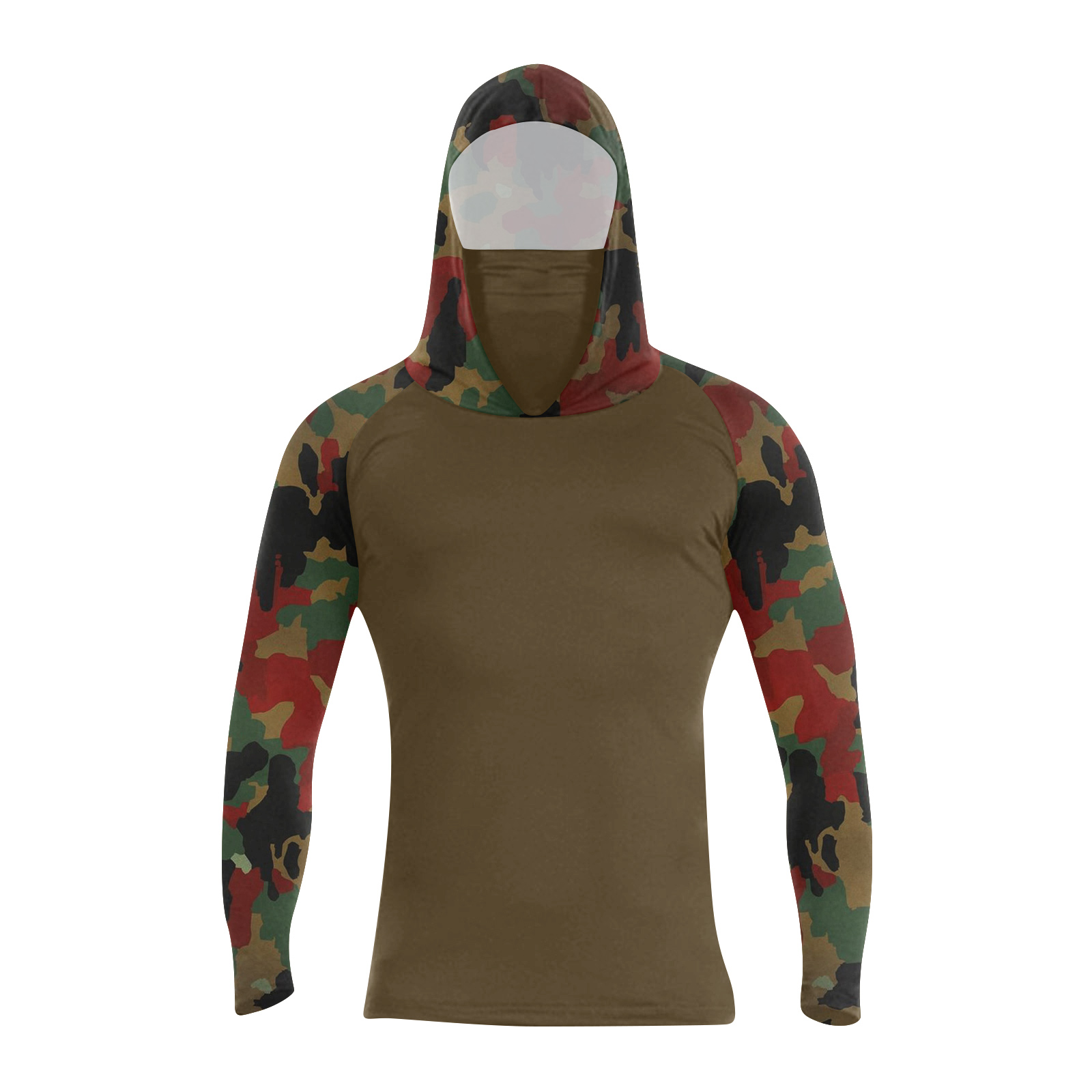 Summer Outdoor Clothing - Sommerliches, bedrucktes, schnelltrocknendes Langarm-T-Shirt für Herren,