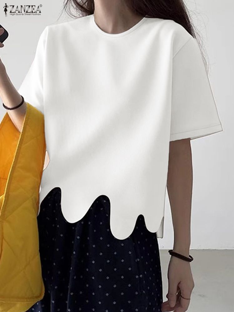 Summer Clothing Work - 2025ZANZEA Stilvolle Sommer Bluse Frauen O