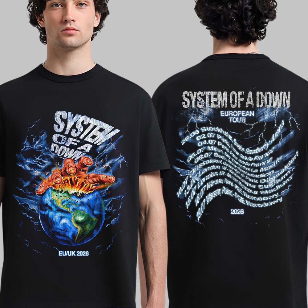 Summer Clothing Uk Men - System of A Down Europatour EU/UK