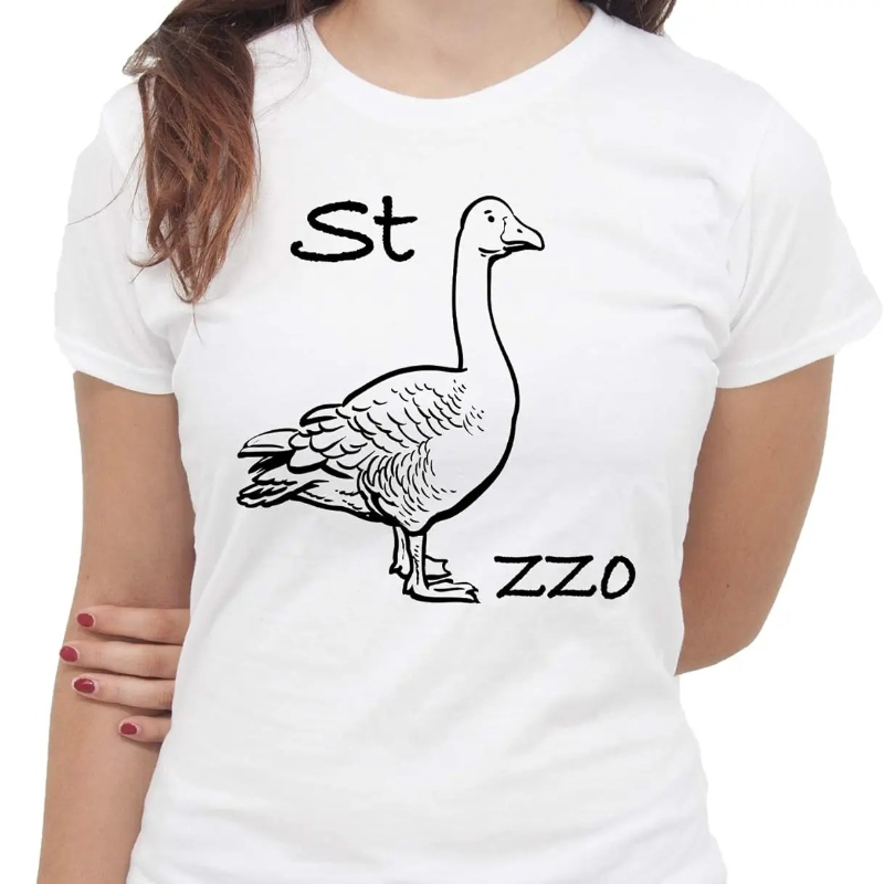 Summer Clothing Images - IMage Goose Rebus T-Shirt Lustiges T-Shirt