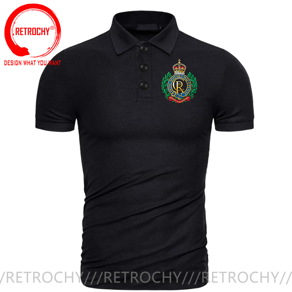 Summer Clothing Uk Men - Britisches Royal Engineer Corps Poloshirt für