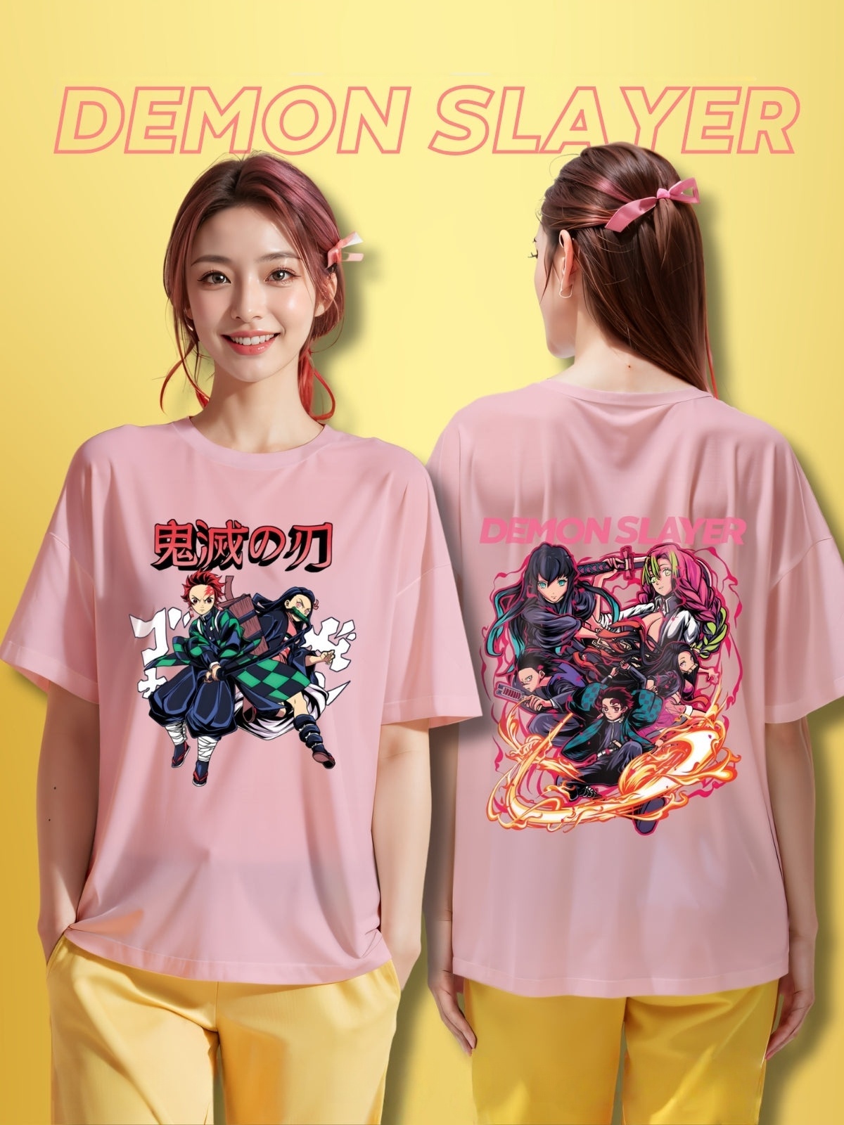 Summer Clothing Images - Sommer 2026 Demon Slayer Protagonisten-Gruppen-Kollektion Hauptmotiv