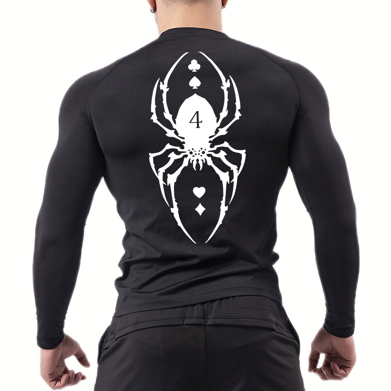 Spinnen druck Kompression shem – Summer Gym Clothing Bewertung und Preis