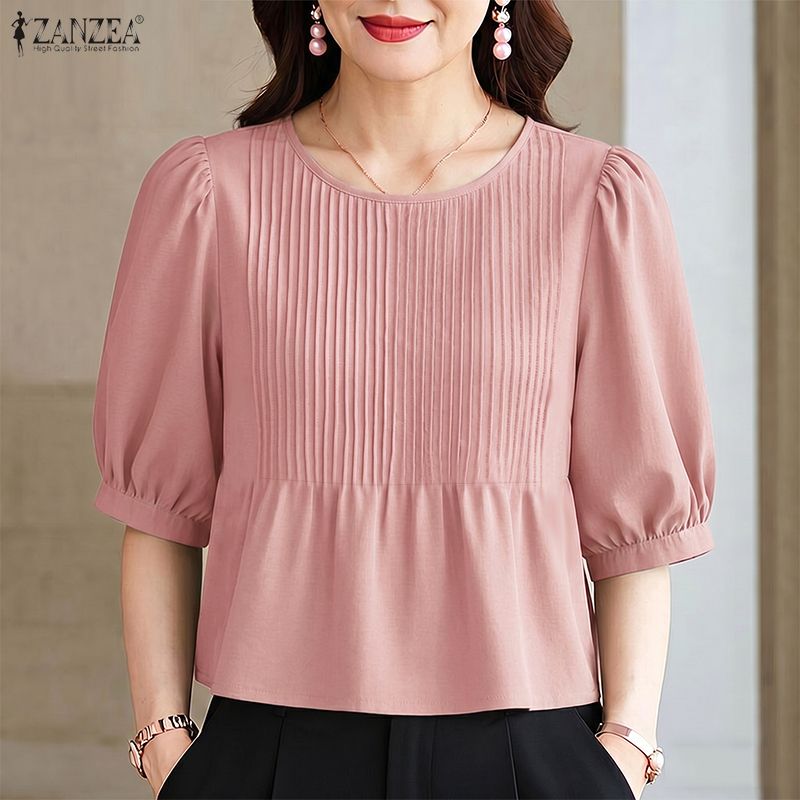 ZANZEA 2026 Damen Pintuck-Blus – Summer Clothing Work Bewertung und Preis