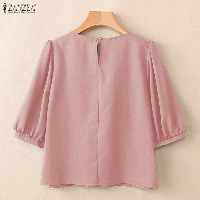 ZANZEA 2026 Damen Pintuck-Blus – Summer Clothing Work Bewertung und Preis