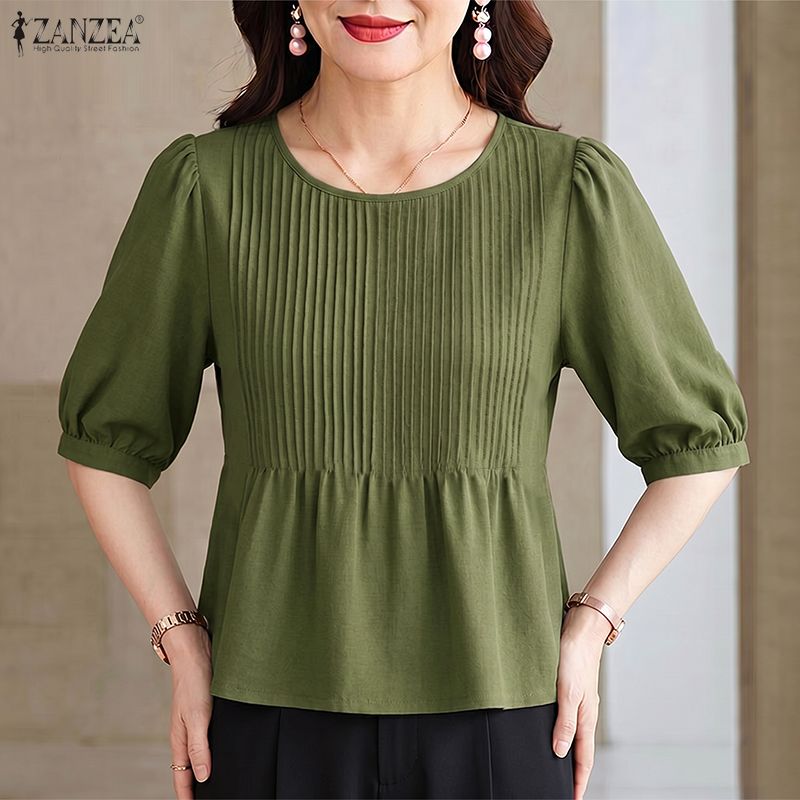 ZANZEA 2026 Damen Pintuck-Blus – Summer Clothing Work Bewertung und Preis