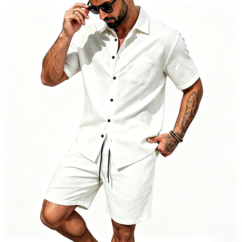 Herren Leinen Zweiteiler Kurza – Summer Clothing Men Linen Bewertung und Preis