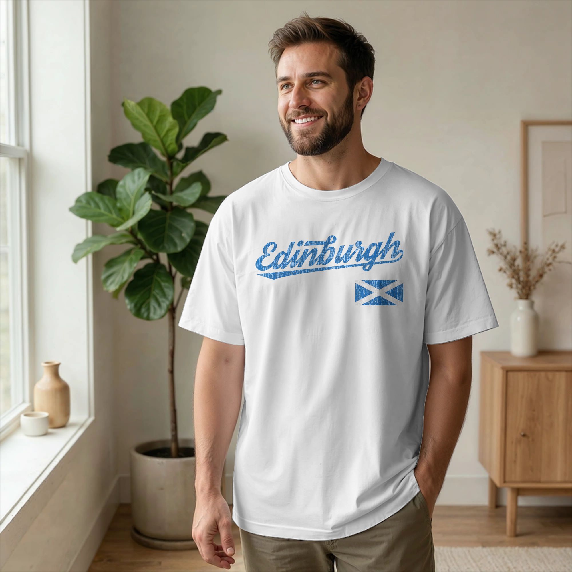 Herren-T-Shirt „Edinburgh Scho – Summer Clothing Uk Men Bewertung und Preis