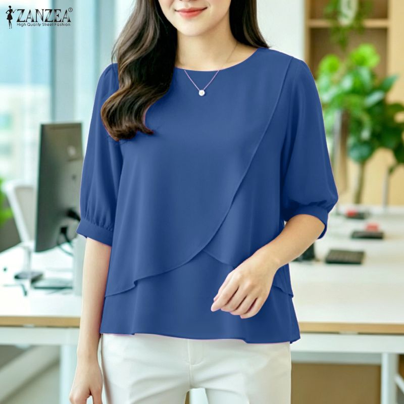 2026 ZANZEA Damen Sommer Einfa – Summer Clothing Work Bewertung und Preis