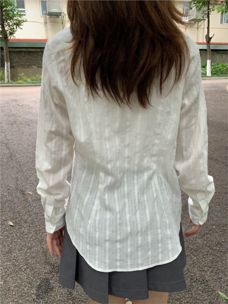 Weiße Leinen-Baumwoll-Kragenbl – Crop Blouse Linen Bewertung und Preis