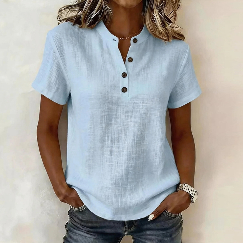 Sommer Kurzarm Basic Blusen Da – Summer Clothing Men Linen Bewertung und Preis