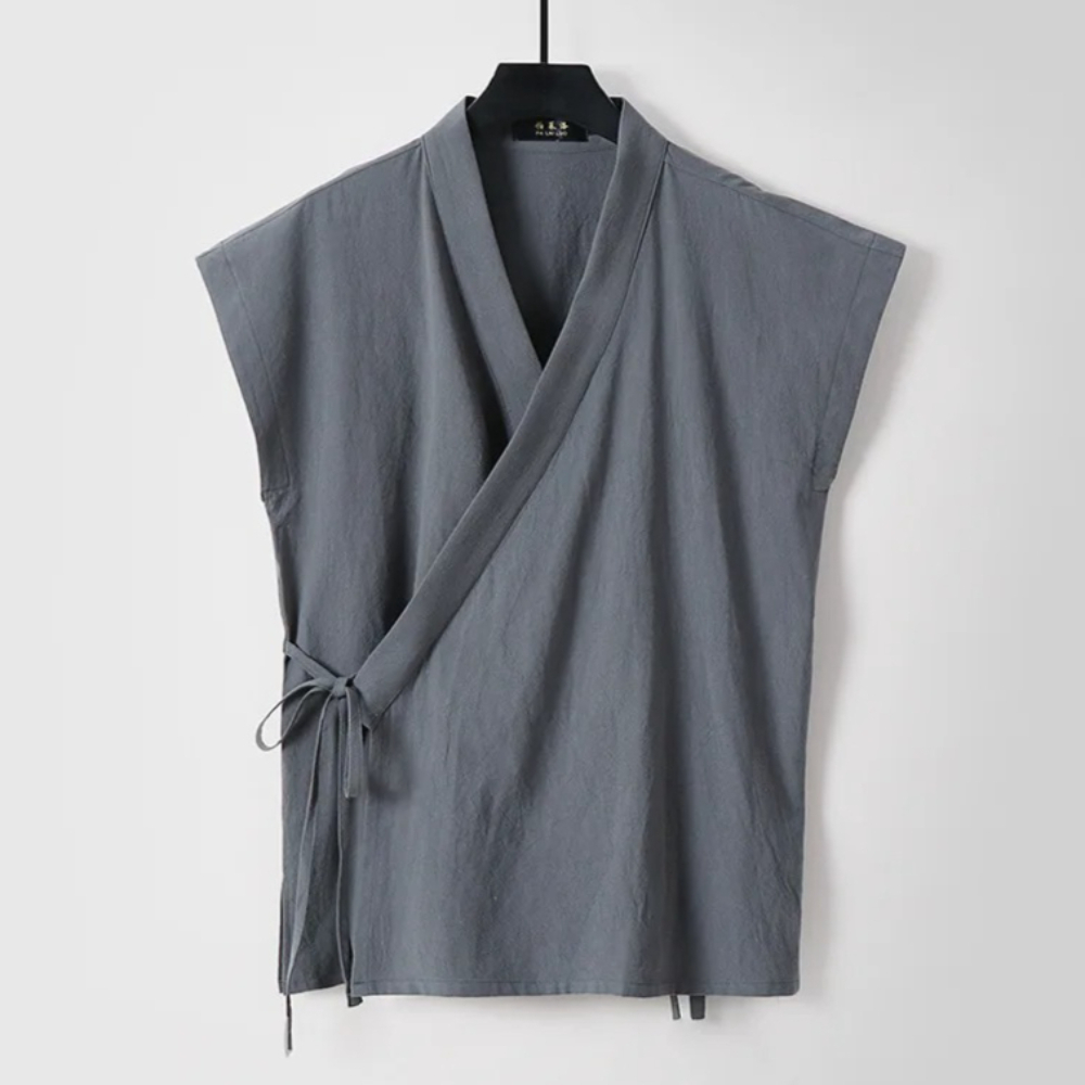 Chinesische Herren-Tanktops au – Summer Clothing Men Linen Bewertung und Preis