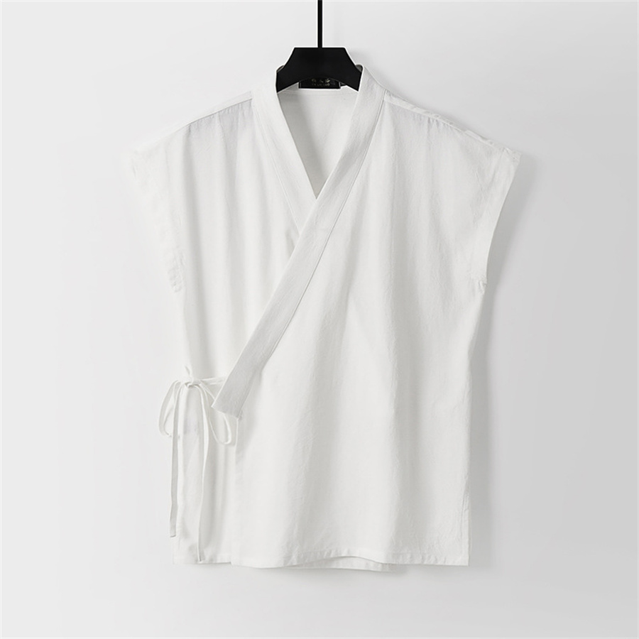 Chinesische Herren-Tanktops au – Summer Clothing Men Linen Bewertung und Preis
