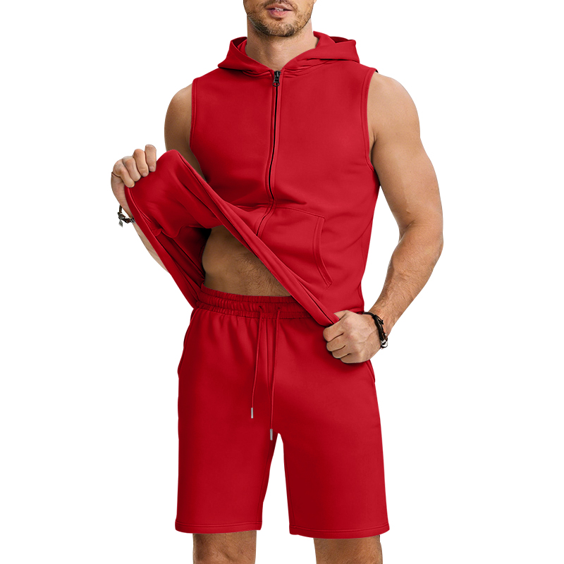 Herrenanzug Ärmelloses Hoodie- – Summer Gym Clothing Bewertung und Preis